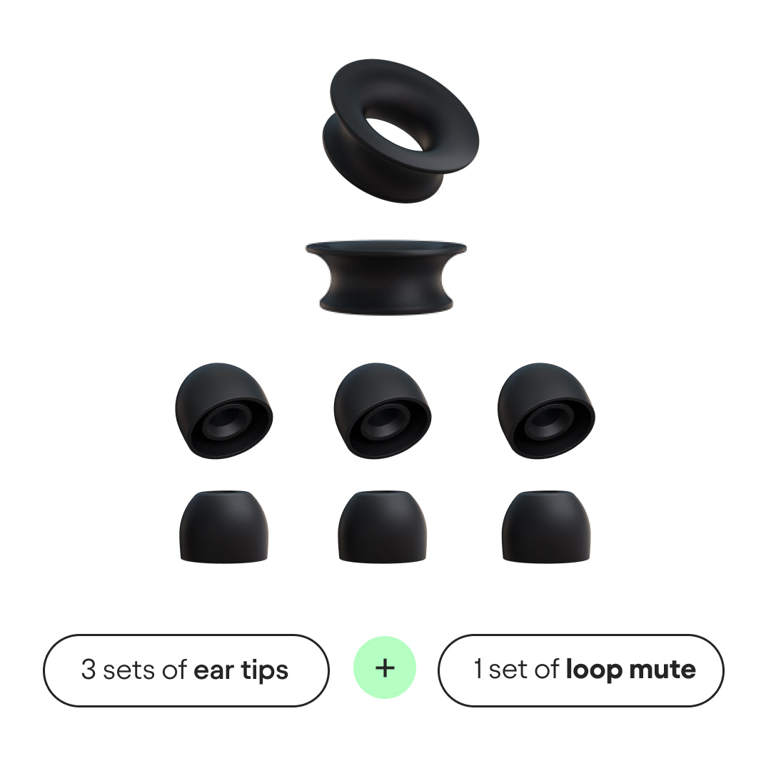 Quiet 1 Ear tips + Loop Mute